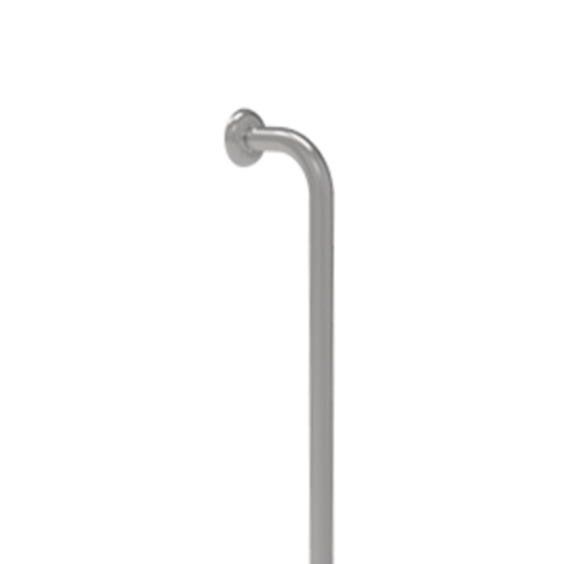 Corrimano verticale di 130 cm in inox lucido Goman XV03/93