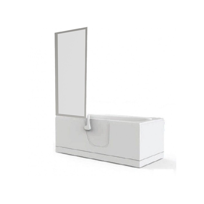 Parete vasca oasi cm.68x140 in cristallo da 3mm Goman D0359/99
