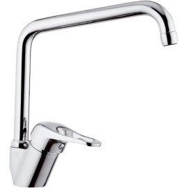 Rubinetto per lavello con bocca alta a u girevole - serie kiss Remer K42U