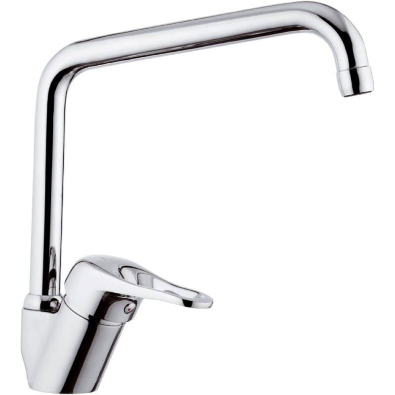 Rubinetto per lavello con bocca alta a u girevole - serie kiss Remer K42U