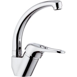 Rubinetto per lavello con bocca alta girevole, modello corto, tipo lusso - serie kiss Remer K42C