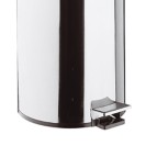 Pattumiera cilindrica 39cm cromata con apertura a pedale Remer RB503