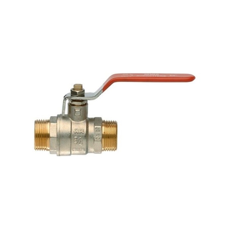 Sourcingmap – 2 Valvole A Sfera In Ottone Per Tubo Da 1,9 Cm (3/4″) Con Maniglia A Leva, Rubinetto On/Off Per Irrigazione Giardino E Collegamenti RapidI