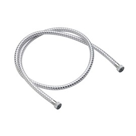 Flessibile biflex per doccia in pvc doppia ghiera cromo-bianco RR 332