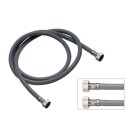 Flessibili per doccia retinato metallizzato in pvc doppia ghiera RR 332NG