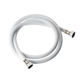 Flessibile per doccia in nylon bianco doppia ghiera RR 332NB