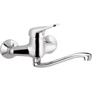 Rubinetto per lavello cucina a parete con bocca girevole, serie kiss Remer K41S