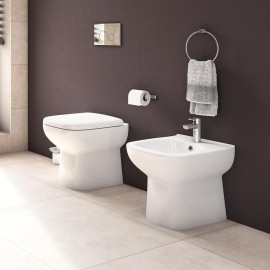 Set vaso wc e bidet a filo muro serie River Idrobric setwcbidetriver