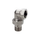 Bocchettone a 3 pezzi curvo cromato RR 462CR X