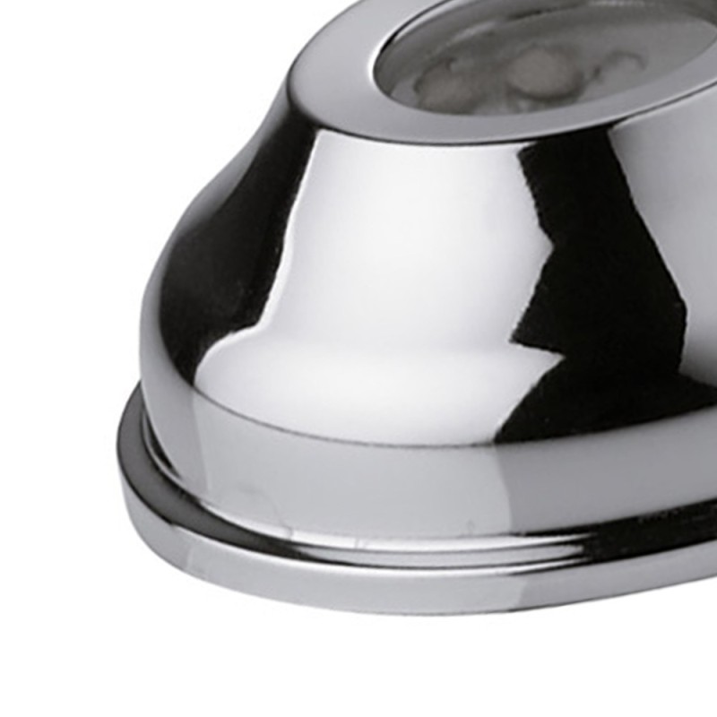 Rosone a muro in ottone cromato Remer 145 X