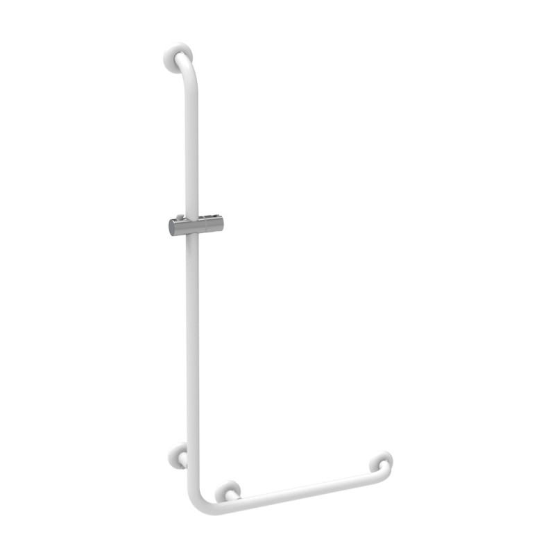 Goman maniglia inox e saliscendi flex bianca Goman D0032BSDF/01