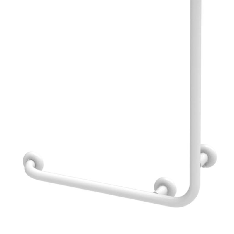 Goman maniglia inox e saliscendi flex bianca Goman D0032BSDF/01