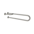 Barra maniglione fissa con rinforzo cm80 inox satinato Goman XB03U/91