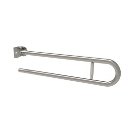 Barra maniglione ribaltabile cm80 e portarotolo inox satinato Goman XB06/91