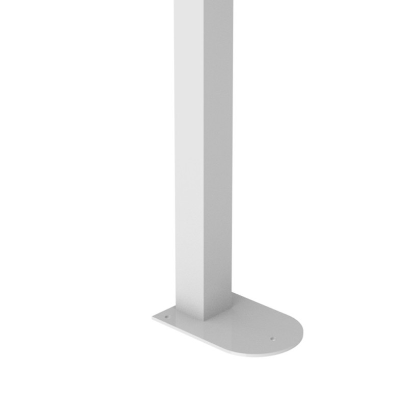 Maniglione barra inox ribaltabile su colonna bianco Goman XB07/01