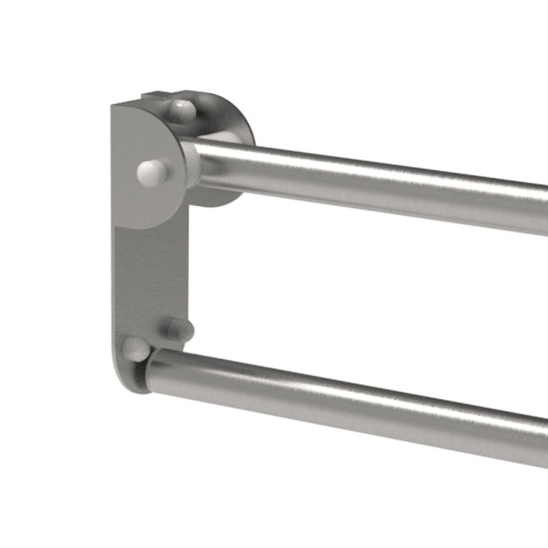 Maniglione barra ribaltabile con piastra lunga cm60 inox satino Goman XB12/91