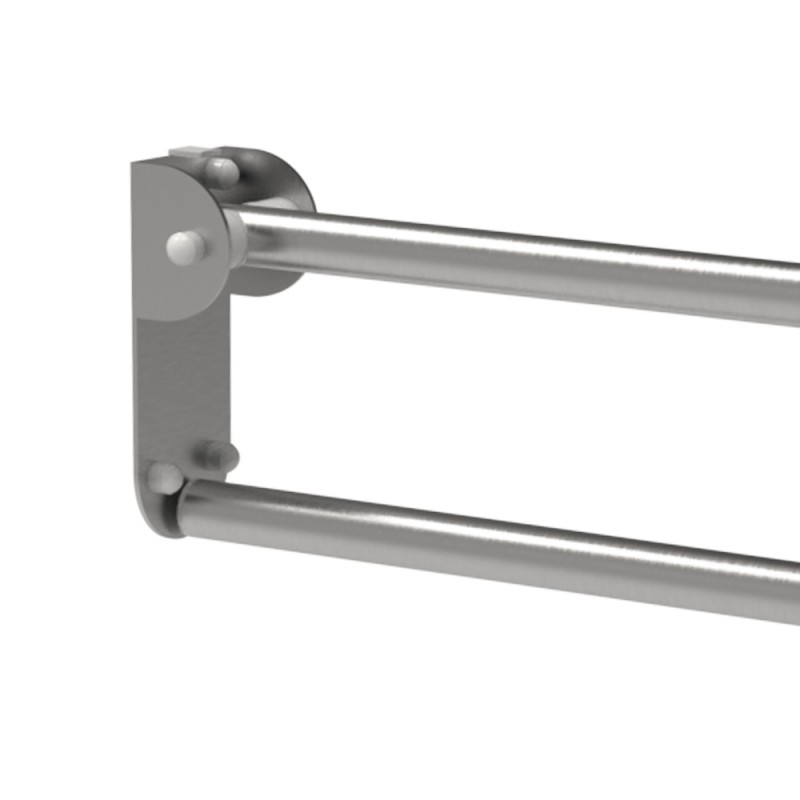 Maniglione barra ribaltabile con piastra lunga cm 80 inox satinato Goman XB13/91