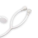 Doccia per parrucchiera con flessibile in pvc bianco a 2 vie Idrobric CAVDOC0051BI