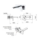 Miscelatore da parete per lavabo serie dream Remer D15