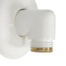 Angolo con rosone per saliscendi bianco Idrobric F0208 BI
