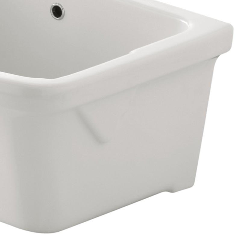 Lavatoio serie iseo in ceramica installazioni su muretti Idrobric U82039