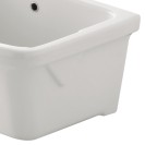 Lavatoio serie iseo in ceramica installazioni su muretti Idrobric U82039