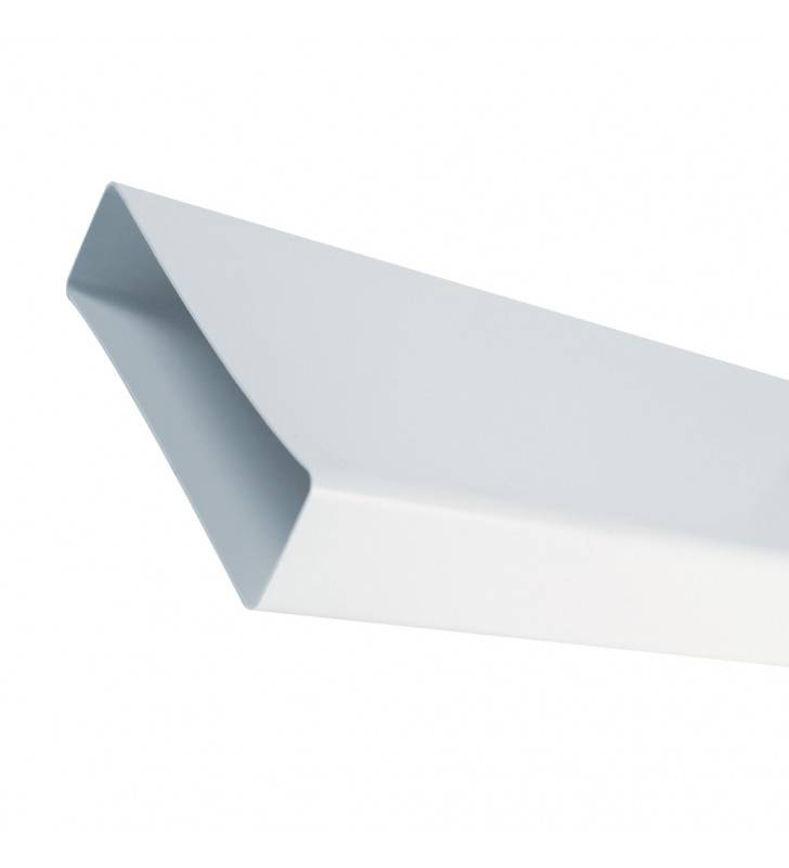 Canale piatto rettangolare 55x110x1000mm bianco per cappe Idrobric SFUASP0070BI