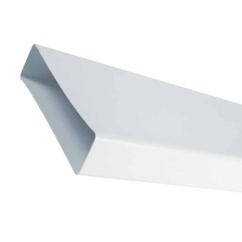 Canale piatto rettangolare 55x110x1000mm bianco per cappe Idrobric SFUASP0070BI