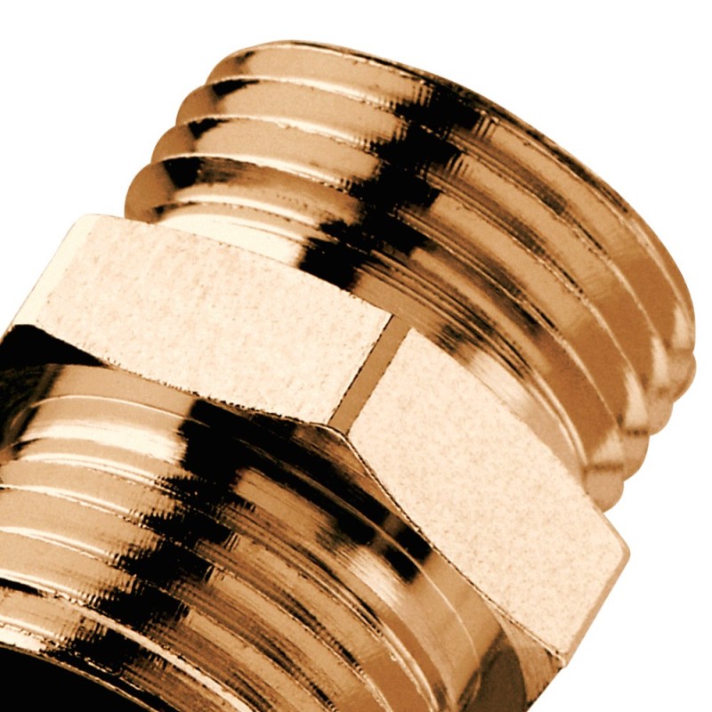 Raccordo diritto a compressione per tubo rame MM 1/2" Idrobric SACRAC0703DM