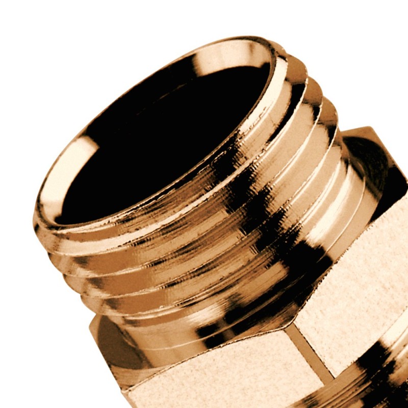 Raccordo diritto a compressione per tubo rame MM 1/2" Idrobric SACRAC0703DM