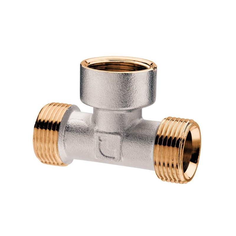 Raccordo a TEE a compressione per tubo rame MFM 1/2" Idrobric SACRAC0705TF