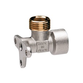 Raccordo a L a compressione per tubo rame MF 1/2" con attacco a muro Idrobric SACRAC0708GS
