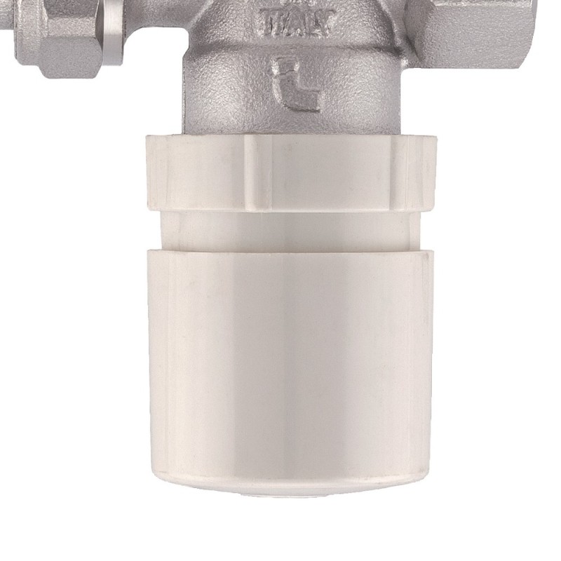 Valvola diritta termostatizzabile con volantino e attacco F1/2" Idrobric SACVAL0107TE