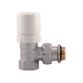 Valvola ad angolo termostatizzabile con volantino e attacco F1/2" Idrobric SACVAL0109TE