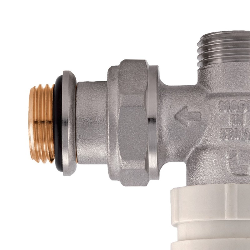 Valvola ad angolo termostatizzabile con volantino e attacco M1/2" Idrobric SACVAL0110TE