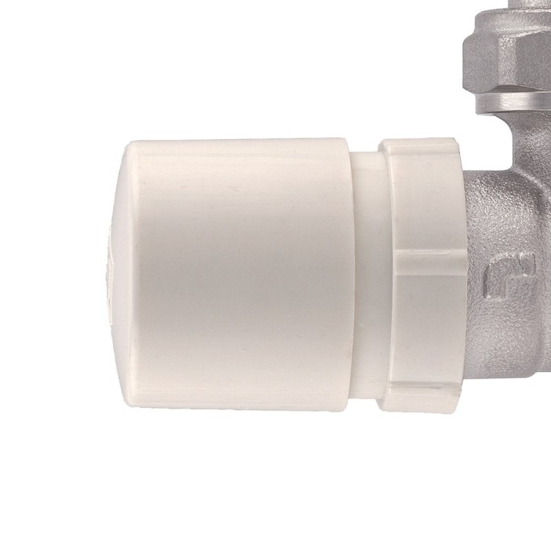 Valvola ad angolo termostatizzabile con volantino e attacco M1/2" Idrobric SACVAL0110TE