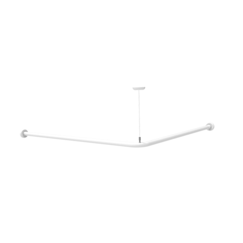Reggitenda angolare versione sinistra da 120x80 cm con supporto a soffitto Goman ZRA120S/01