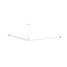 Reggitenda angolare versione destra da 80x120 cm con supporto a soffitto Goman ZRA120D/01