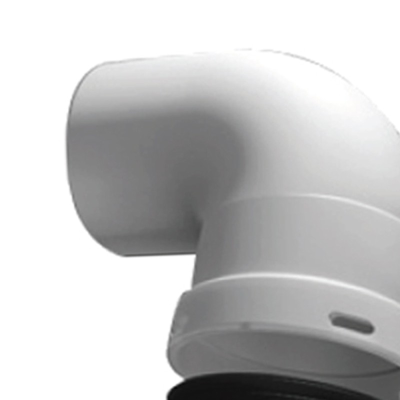Curva 90 gradi in pp maschio-femmina di d80 mm Idrobric SFUCAL0129CU