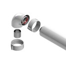 Kit coassiale orizzontale d60-100 per modelli ariston Idrobric SFUCAL0133KI