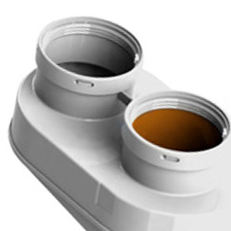Sdoppiatore universale d60-100 mm in acciaio zincato per ariston Idrobric SFUCAL0136SD