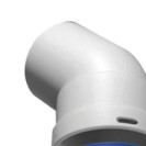 Curva 45 gradi maschio-femmina in alluminio estruso d80 mm e 1 sp mm Idrobric SFUCAL0115CU