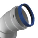 Curva 45 gradi femmina-femmina in alluminio estruso d80 mm e sp 1 mm Idrobric SFUCAL0117CU