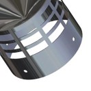 Terminale scarico fumi orizzontale inox d80 mm Idrobric SFUCAL0120TR