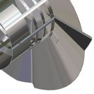 Terminale scarico fumi verticale inox d80 mm Idrobric SFUCAL0123TR