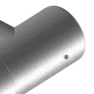 Tee in alluminio pressofuso l 186 mm d80 m-m-f per intubamento canne fumarie Idrobric SFUCAL0108TE