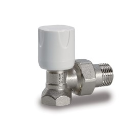 Valvola diritta per radiatori attacco rame-multistrato d1-2 pollice Idrobric CARVAL0014VA