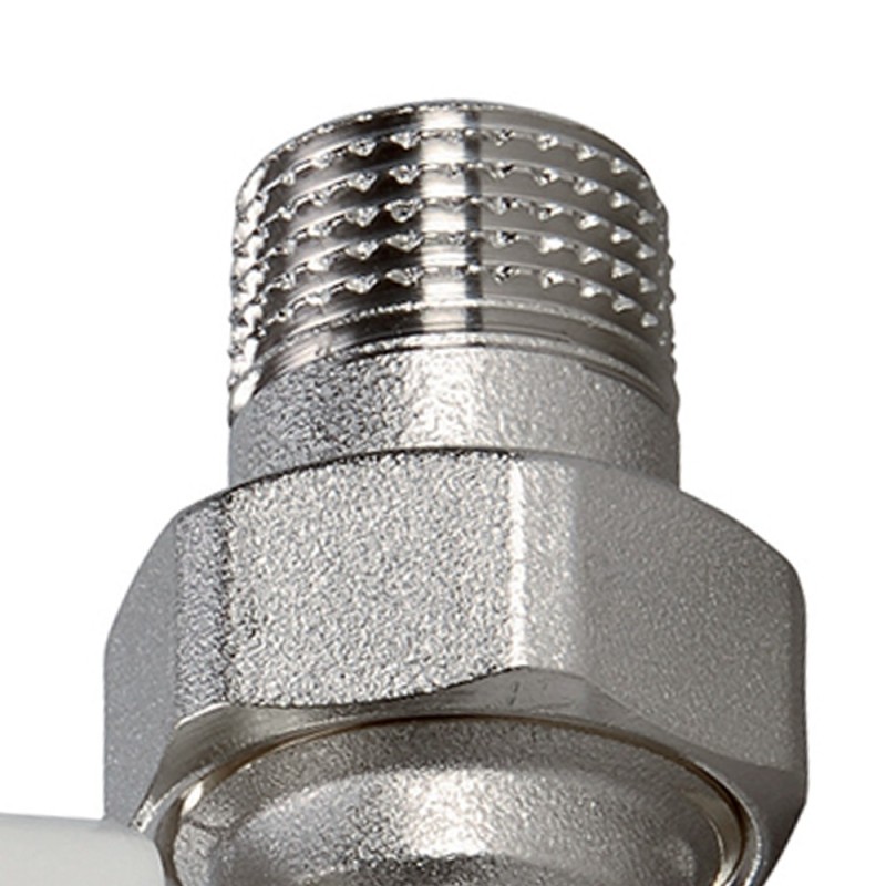 Detentore Per Radiatore Cromato 1/2” Maschio-Femmina – Raccordo A Gomito Per Termoarredo, NOYON & THIEBAULT