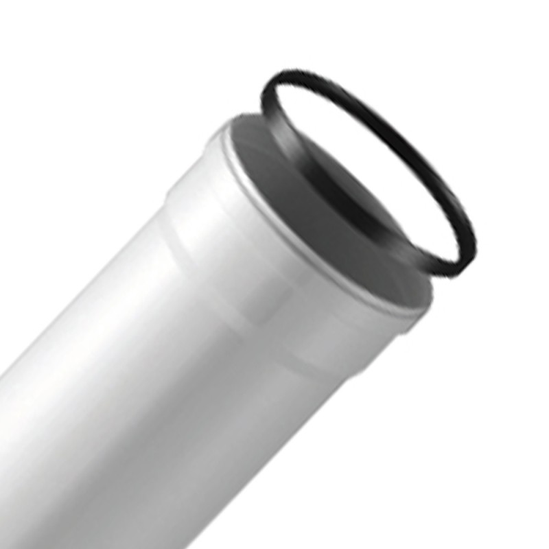 Tubo maschio-femmina di d 80 mm e sp 1 mm in alluminio estruso Idrobric SFUCAL011XXTU