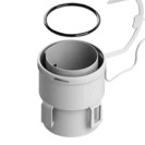 Kit adattatori per tubo flessibile con sistema antisgancio 1 maschio piã¹ 1 femmina Idrobric SCACAL019XX